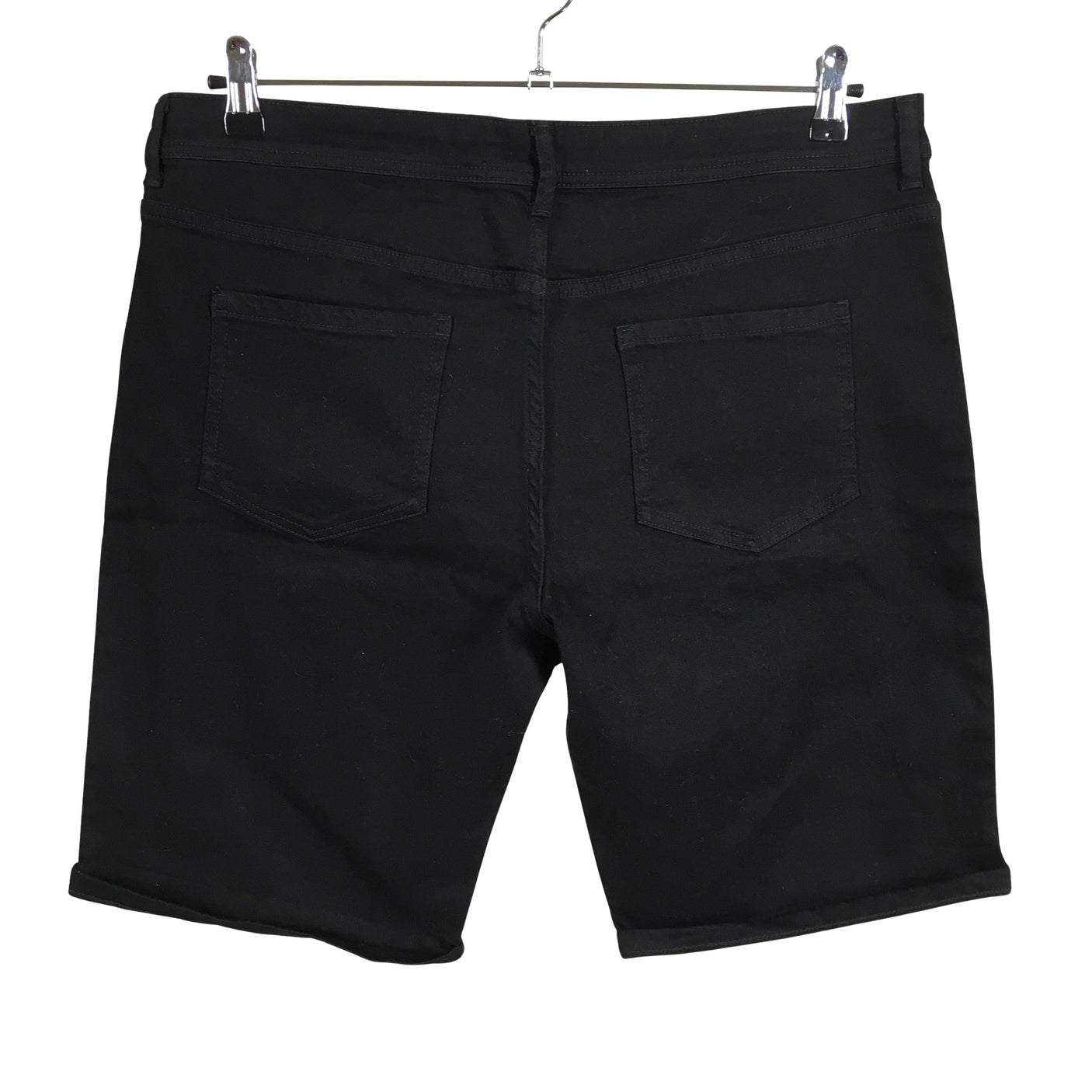 Unisex Principles - Teksast lühikesed püksid, suurus 44 - Must (2)