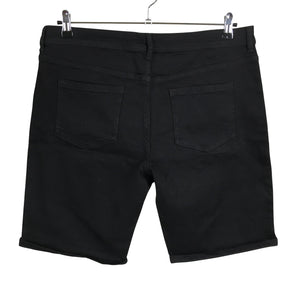 Unisex Principles - Teksast lühikesed püksid, suurus 44 - Must (2)