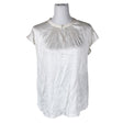 Unisex Lene Sand - Lühikeste käistega pluus, suurus 38 - Valge ()