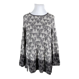 Unisex Nic+Zoe - Kootud tuunika, suurus 42 - Hall (2)