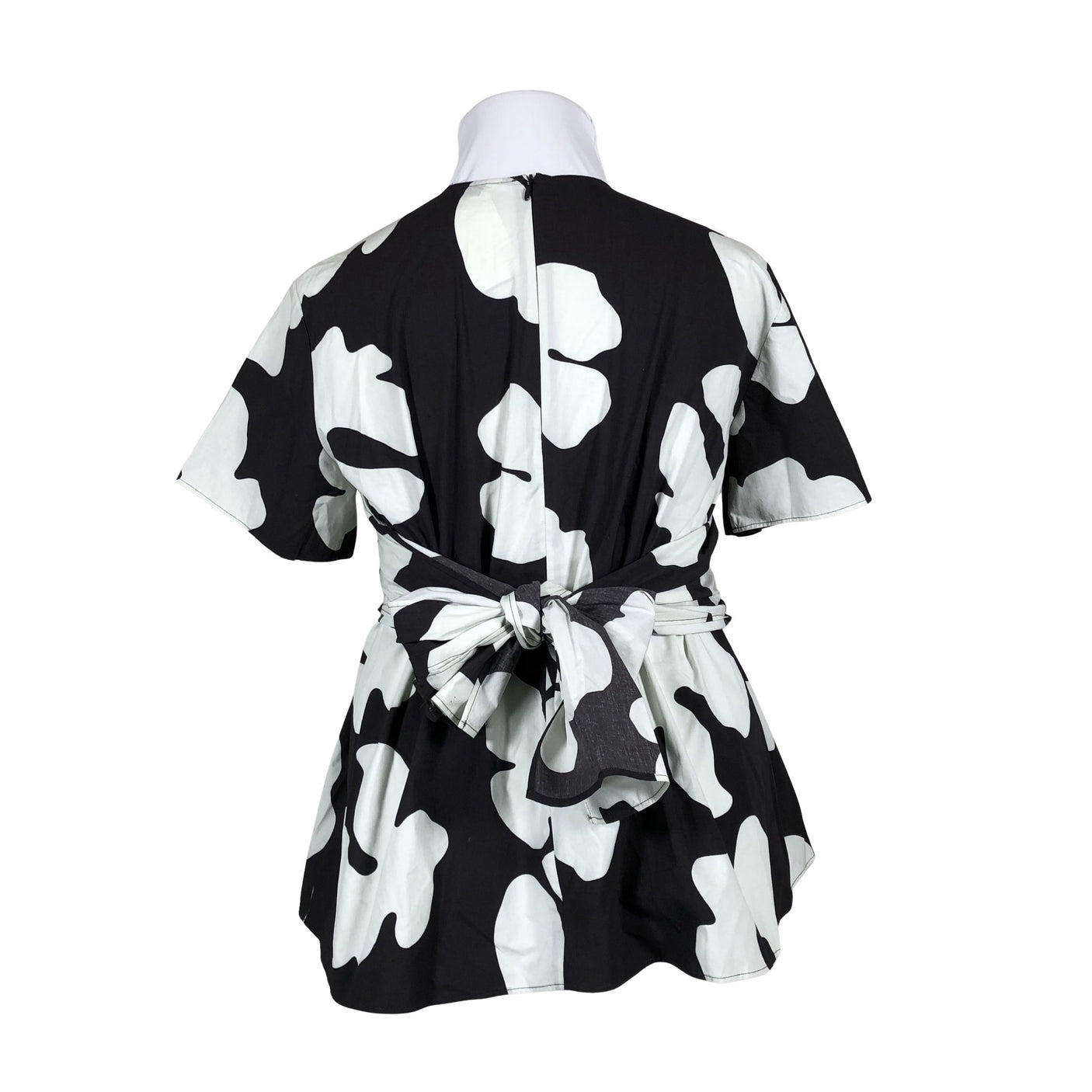 Unisex Marimekko - Lühikeste käistega pluus, suurus 46 - Hall (2)