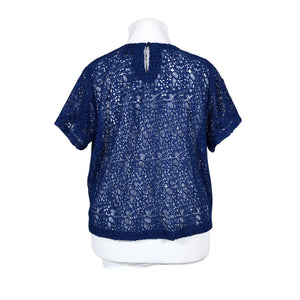 Unisex IVANAhelsinki - Lühikeste käistega pluus, suurus 46 - Sinine (2)
