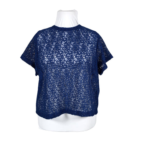 Unisex IVANAhelsinki - Lühikeste käistega pluus, suurus 46 - Sinine ()