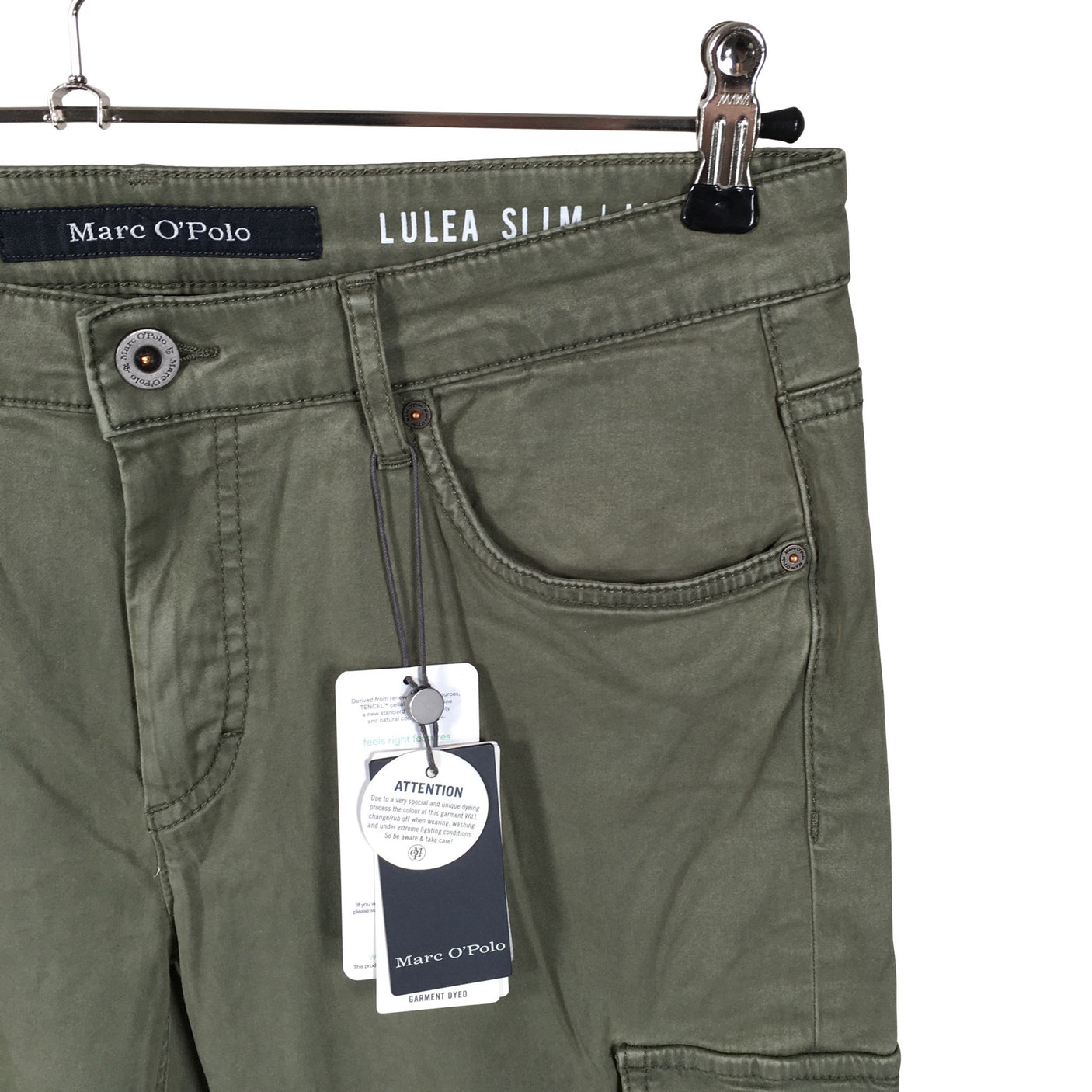 Unisex Marc O'Polo - Mittevenivad püksid, suurus W32 - Roheline (3)