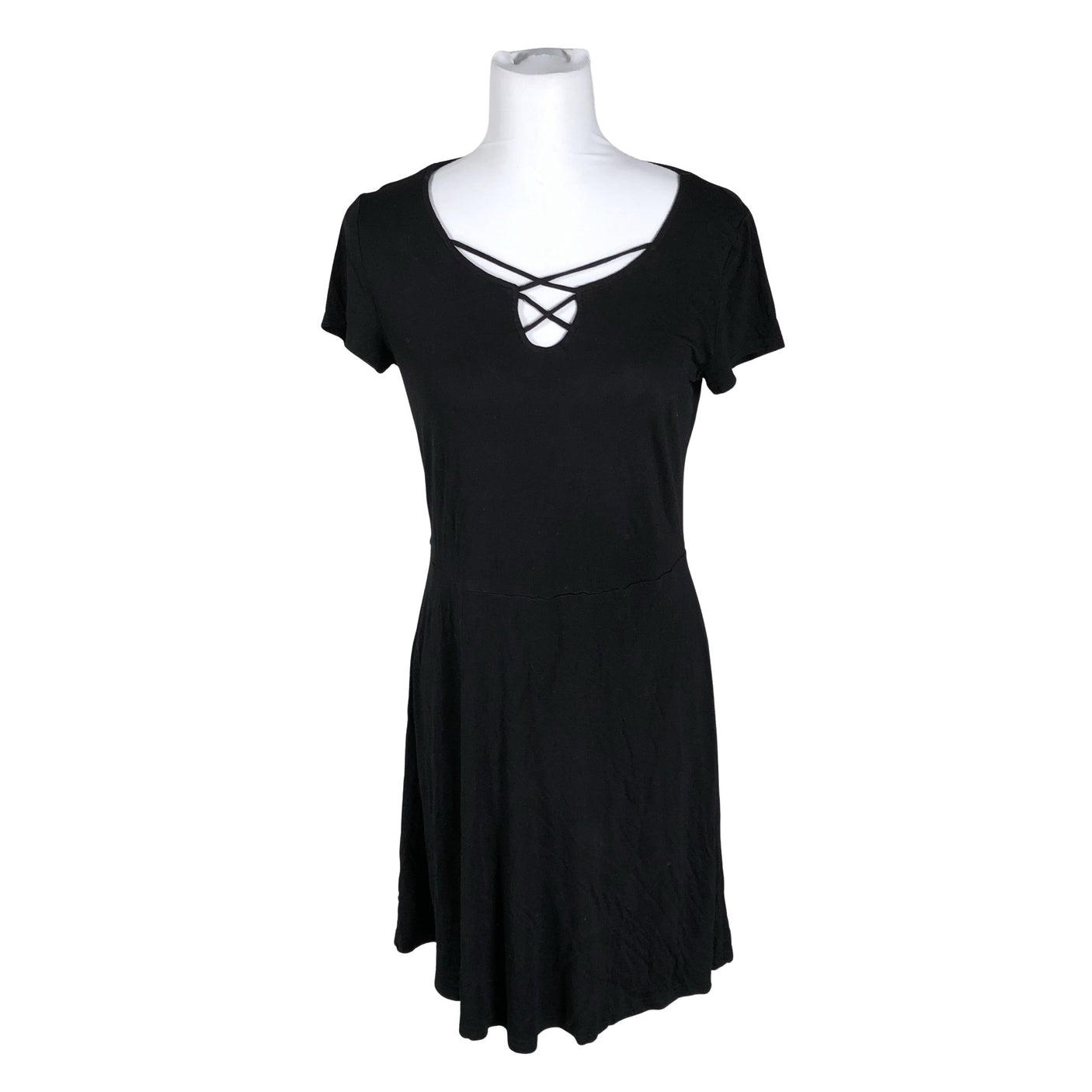 Unisex Lascana - Trikotaažist kleit, suurus 40 - Must (1)