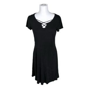 Unisex Lascana - Trikotaažist kleit, suurus 40 - Must (1)