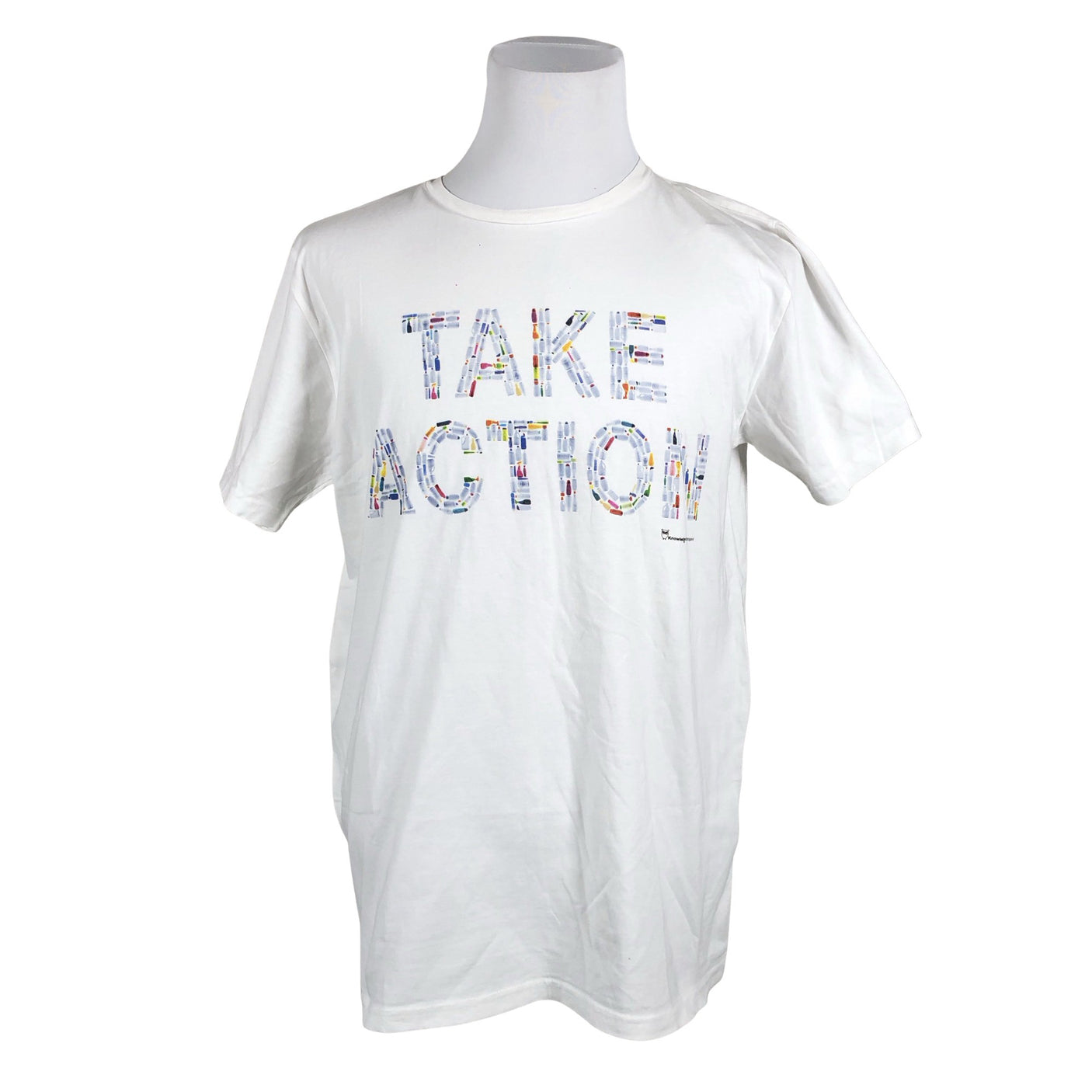 Unisex Knowledge Cotton Apparel - T-särk, suurus XL - Valge (1)