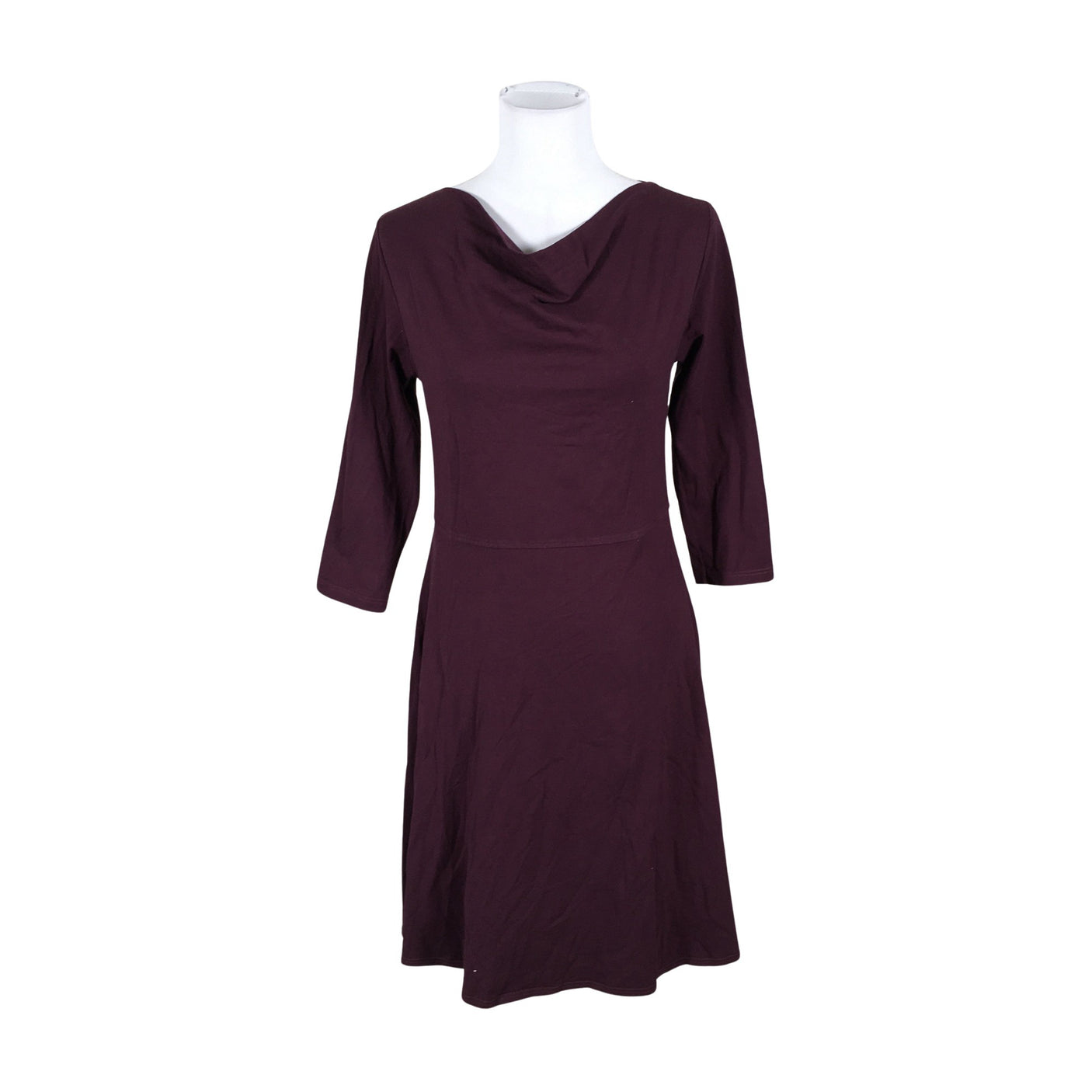 Unisex Nanso - Trikotaažist kleit, suurus 38 - Veinipunane (1)