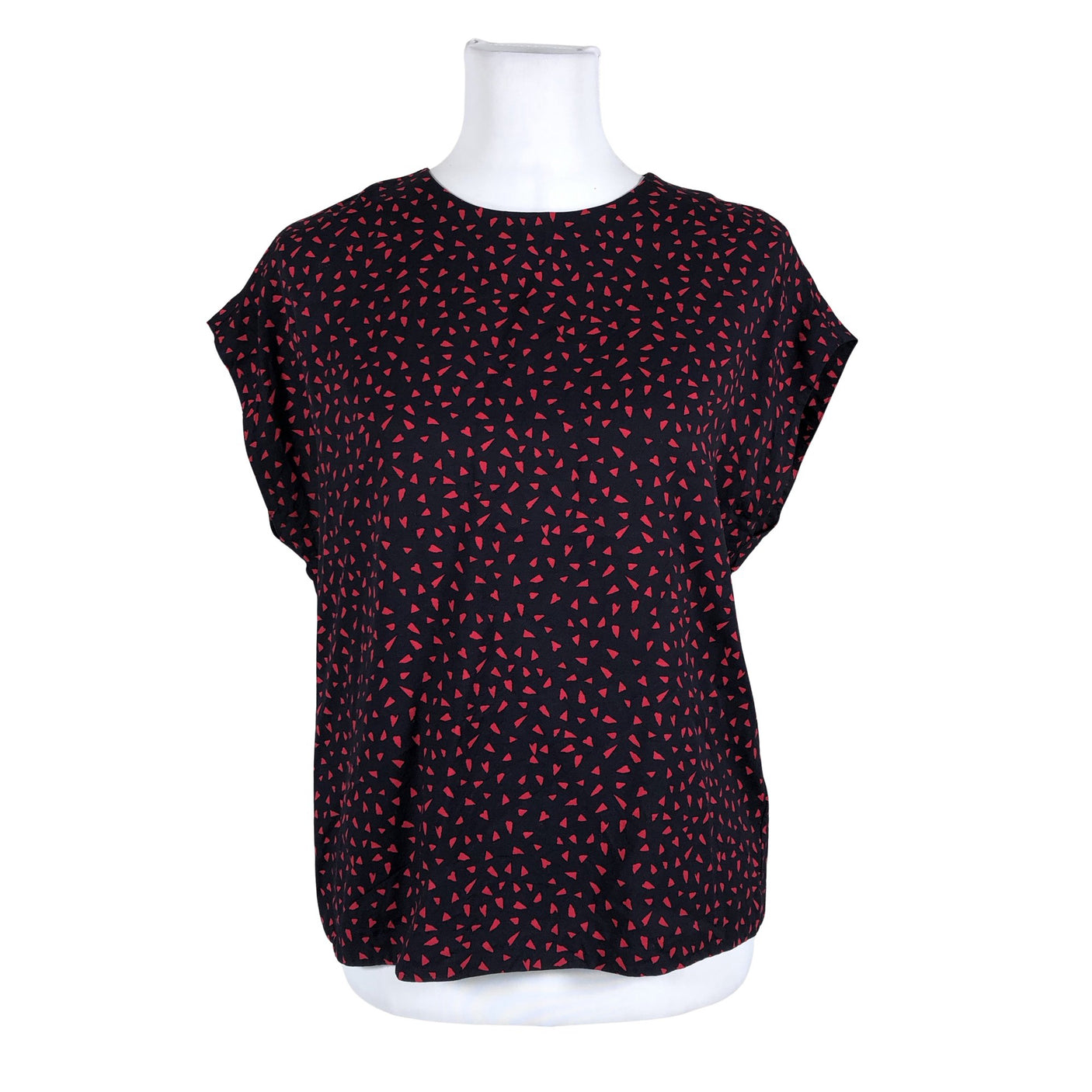 Unisex &Other Stories - Lühikeste käistega pluus, suurus 36 - Must (1)