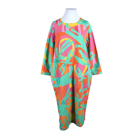 Unisex Virkkukoukkunen - Trikotaažist kleit, suurus 42 - Roheline ()