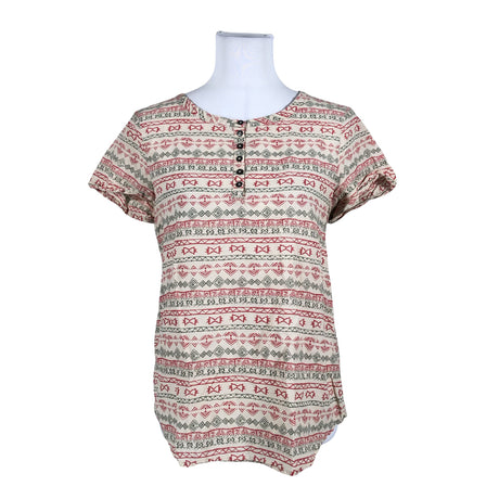 Unisex Benetton - Lühikeste käistega pluus, suurus 36 - Beige ()