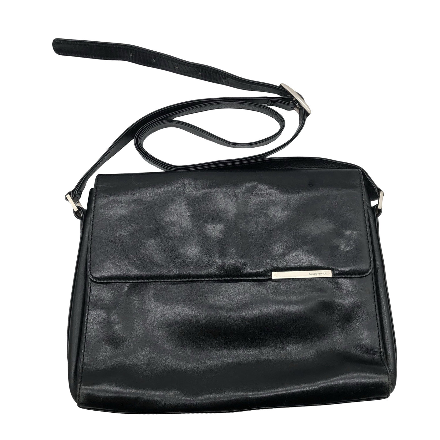 Unisex Claudio Ferrici - Käekott, suurus Maxi - Must (1)