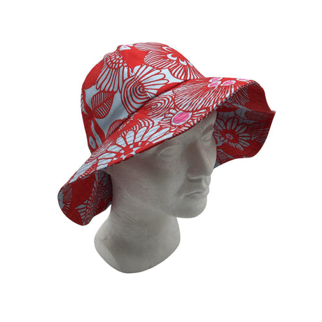 Unisex Marimekko - Suvemüts, suurus 54 - 56 cm - Punane ()