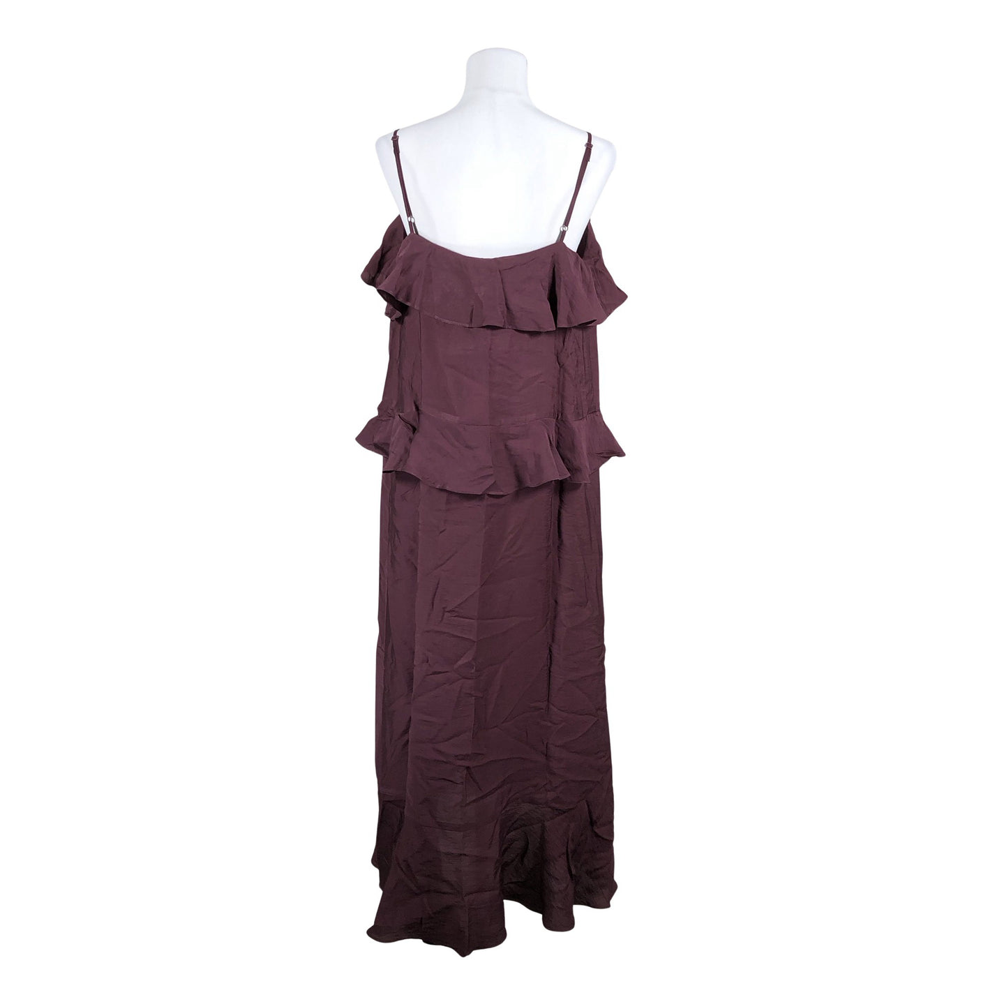 Unisex Lindex - Mitteveniv kleit, suurus 38 - Veinipunane (2)