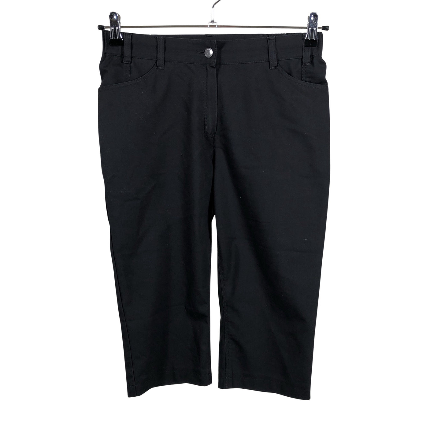 Unisex Voglia - Mittevenivad poolpikad püksid, suurus 38 - Must (1)