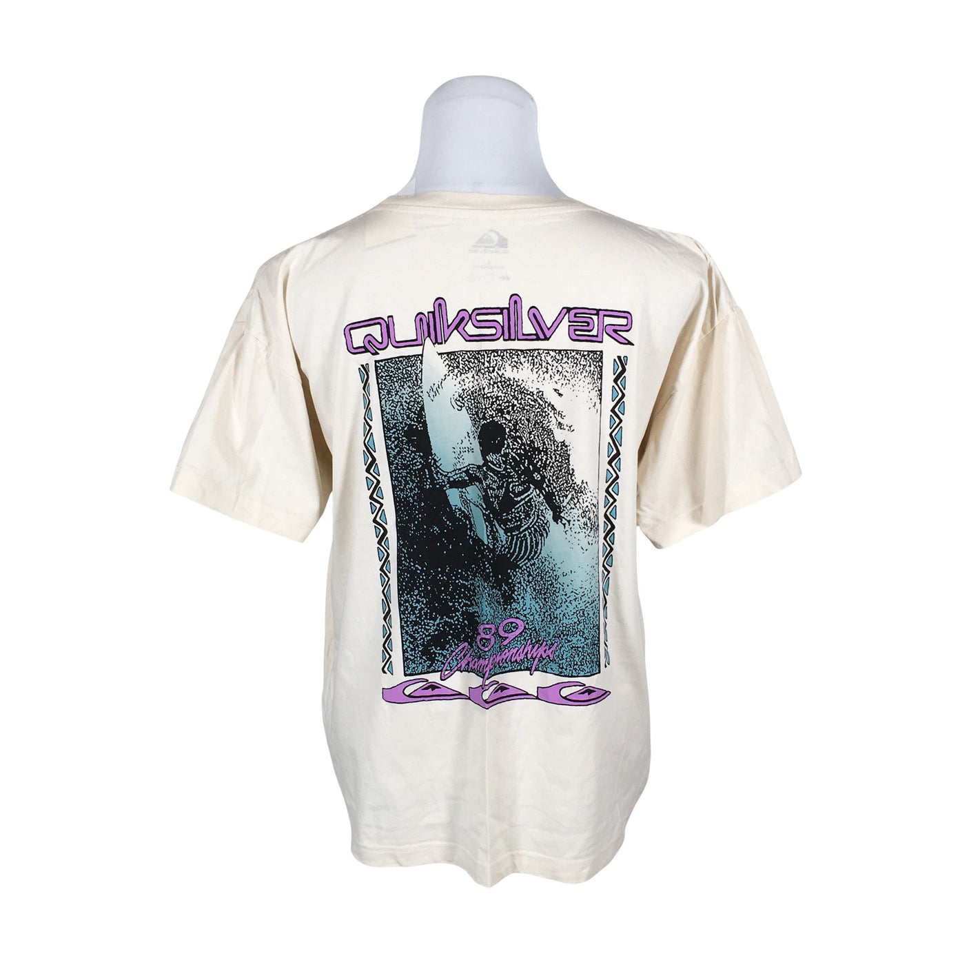Unisex Quiksilver - T-särk, suurus L - Beige (2)