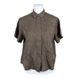 Unisex Samsoe&Samsoe - Lühikeste käistega pluus, suurus 40 - Pruun ()