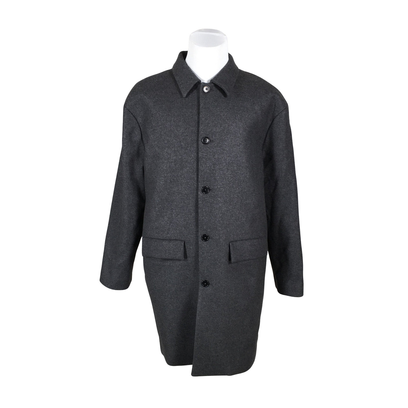 Unisex Asket - Villane mantel, suurus XL - Hall (1)