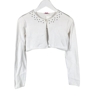 Unisex Esprit - Kootud boolero, suurus 152 - 158 - Valge (1)