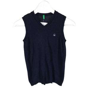 Unisex Benetton - Kootud vest, suurus 134 - 140 - Sinine (1)