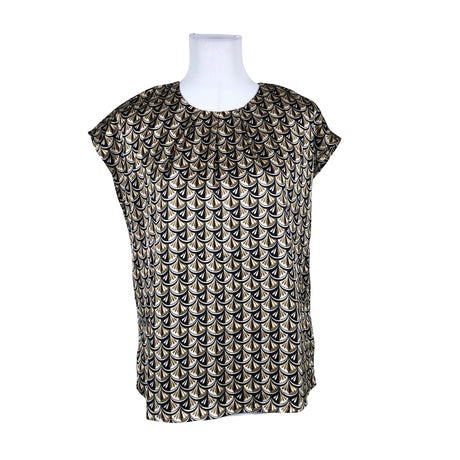 Unisex Kaffe - Lühikeste käistega pluus, suurus 36 - Beige ()