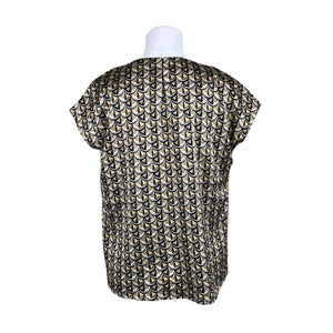 Unisex Kaffe - Lühikeste käistega pluus, suurus 36 - Beige (2)