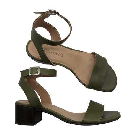 Unisex Ten Points - Kontsaga rihmikud, suurus 39 - Roheline ()
