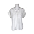 Unisex Milano Italy - Lühikeste käistega pluus, suurus 40 - Valge ()