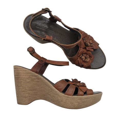 Unisex Ten Points - Kiilkontsaga rihmikud, suurus 39 - Pruun ()