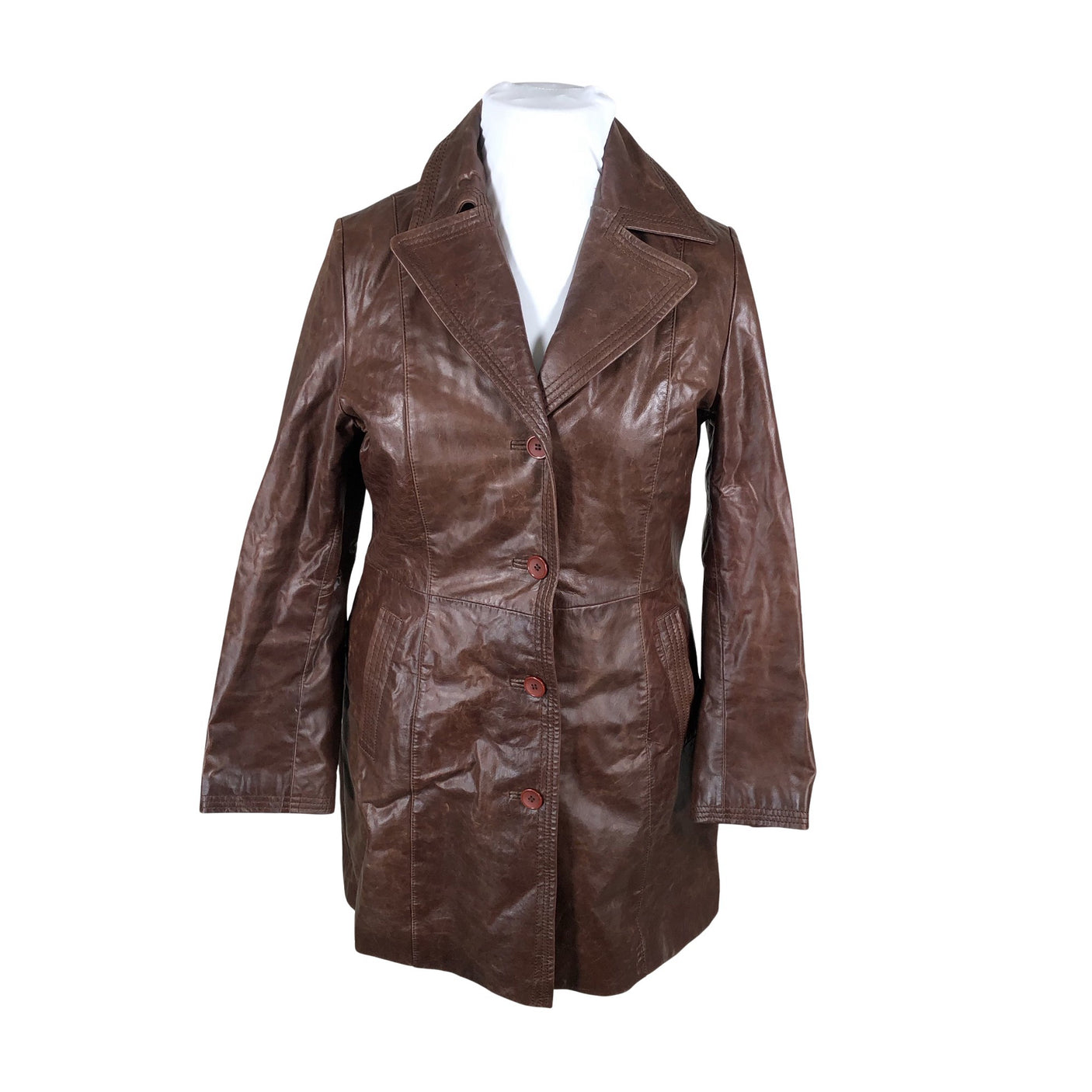 Unisex Big-L - Nahktagi, suurus 42 - Pruun (1)