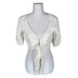 Unisex Abercrombie&Fitch - Lühikeste käistega pluus, suurus 34 - Valge ()