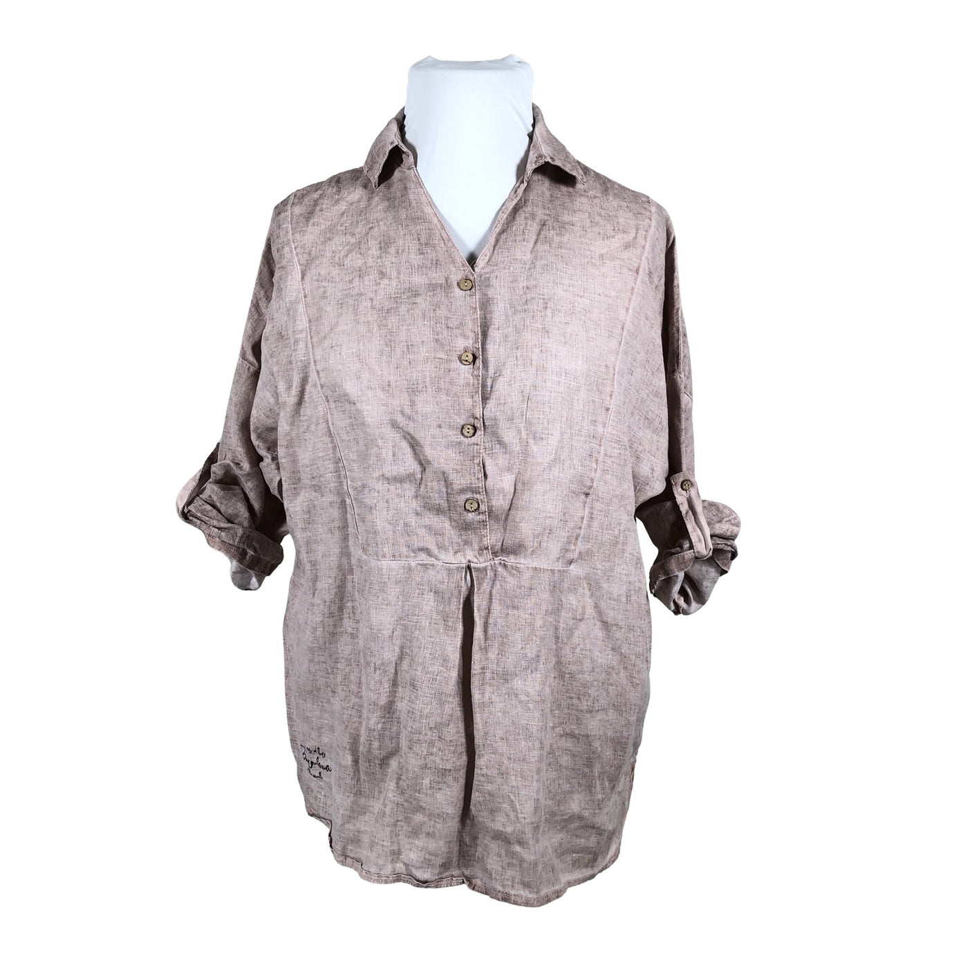 Unisex Bohemiana - Mitteveniv tuunika, suurus 44 - Heleroosa (1)
