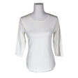 Unisex Ril's - Trikotaažist pluus, suurus 38 - Valge ()