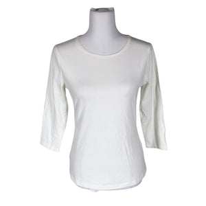Unisex Ril's - Trikotaažist pluus, suurus 38 - Valge (1)