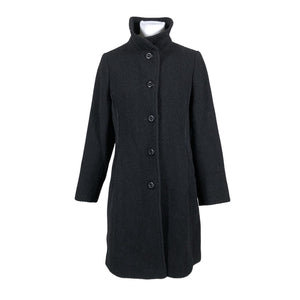 Unisex Scandinavian Look - Villane mantel, suurus 38 - Must (1)
