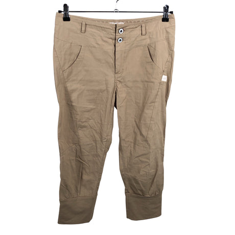 Unisex Torstai - Mittevenivad poolpikad püksid, suurus 38 - Beige ()
