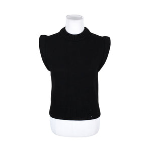 Unisex &Other Stories - Kootud vest, suurus 36 - Must (1)