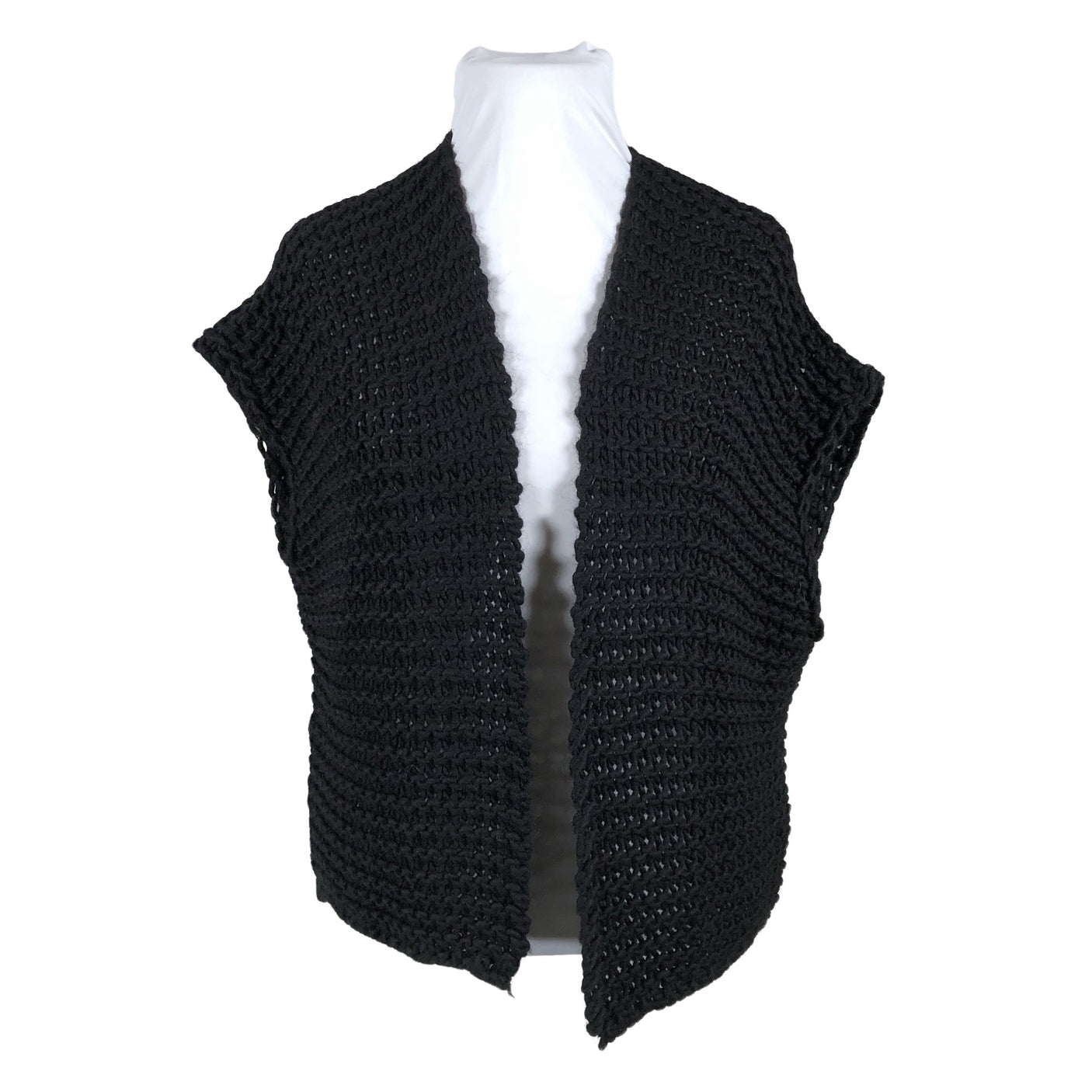 Unisex Bohemiana - Kootud vest, suurus 44 - Must (1)