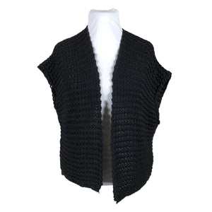 Unisex Bohemiana - Kootud vest, suurus 44 - Must (1)