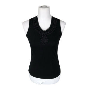 Unisex Taifun - Trikotaažist topp, suurus 36 - Must (1)