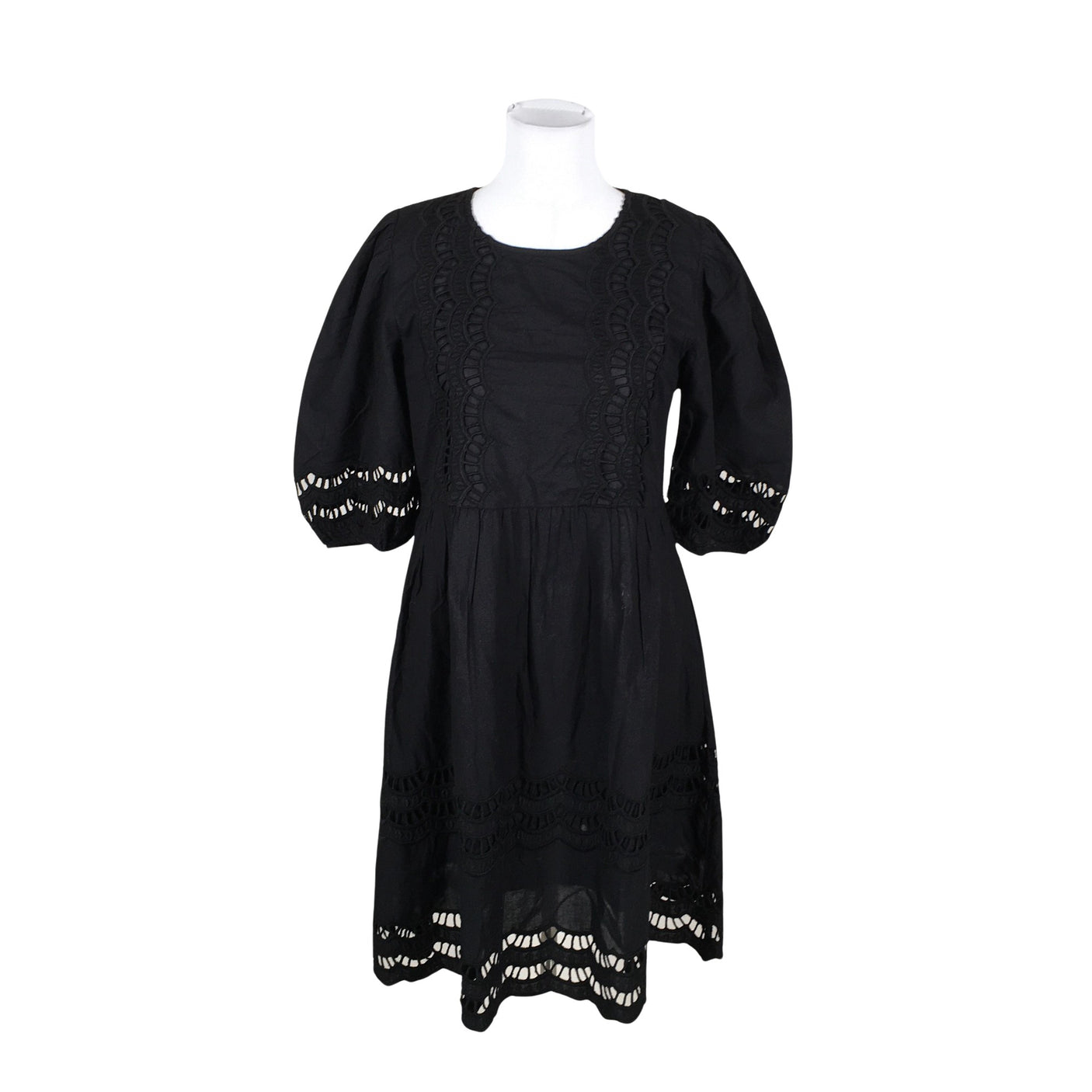 Unisex Lindex - Mitteveniv kleit, suurus 36 - Must (1)