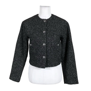 Unisex Lindex - Villane mantel, suurus 34 - Must (1)