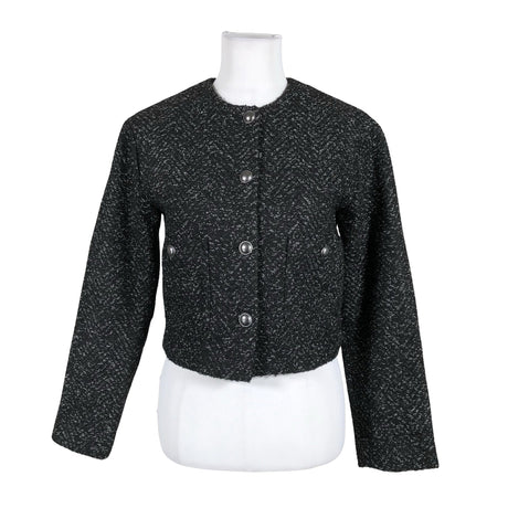 Unisex Lindex - Villane mantel, suurus 34 - Must ()