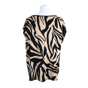 Unisex Betty Barclay - Lühikeste käistega pluus, suurus 40 - Pruun (2)