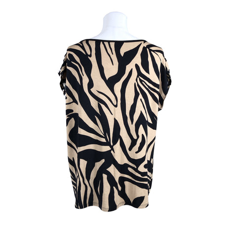 Unisex Betty Barclay - Lühikeste käistega pluus, suurus 40 - Pruun (2)
