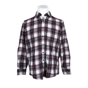 Unisex Casa Moda - Flanellsärk, suurus L - Veinipunane (1)