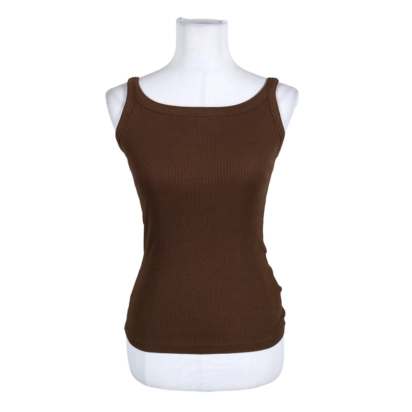 Unisex Kaffe - Trikotaažist topp, suurus 34 - Pruun (1)