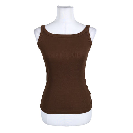 Unisex Kaffe - Trikotaažist topp, suurus 34 - Pruun ()