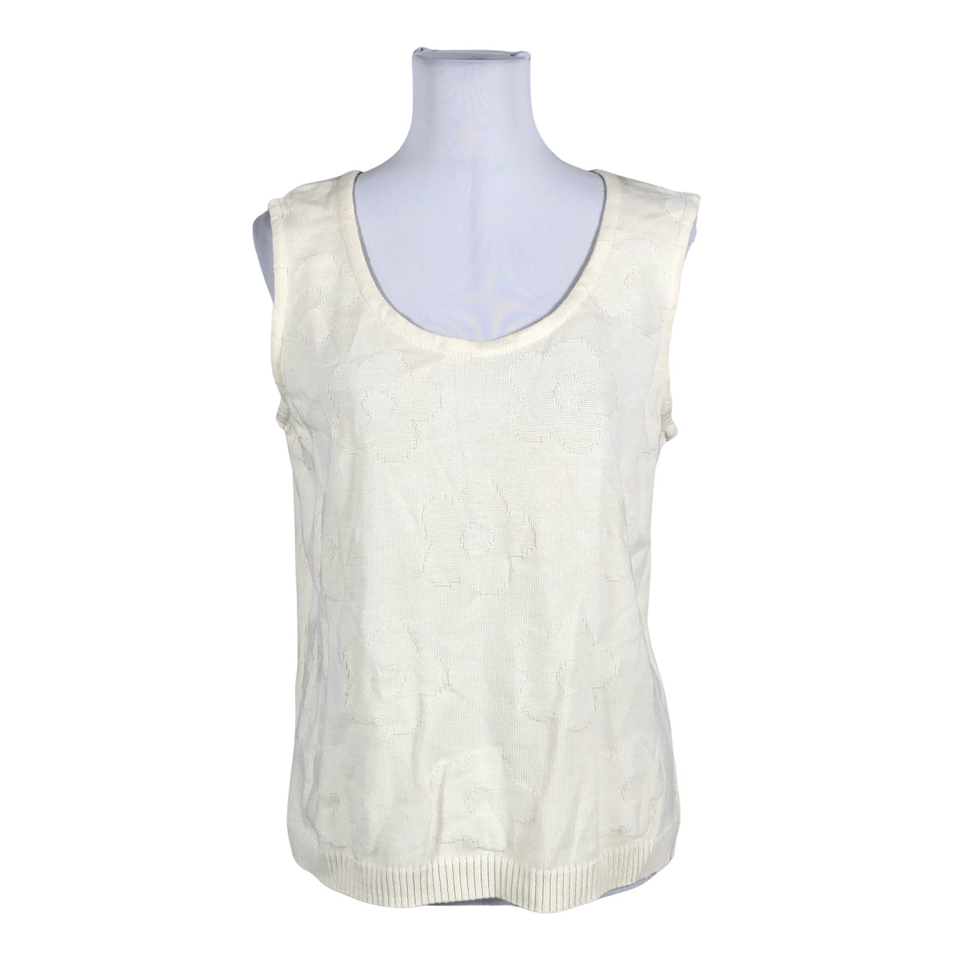 Unisex Anne Linnonmaa - Kootud vest, suurus 40 - Looduslik valge (1)