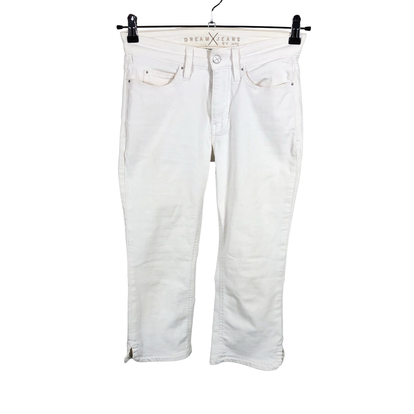 Unisex MAC - Teksast poolpikad püksid, suurus 36 - Looduslik valge (1)